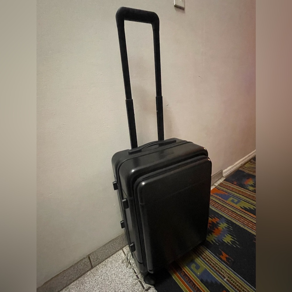 Black CALPAK Hue Carry-On Luggage with Hardshell Pocket (2024)